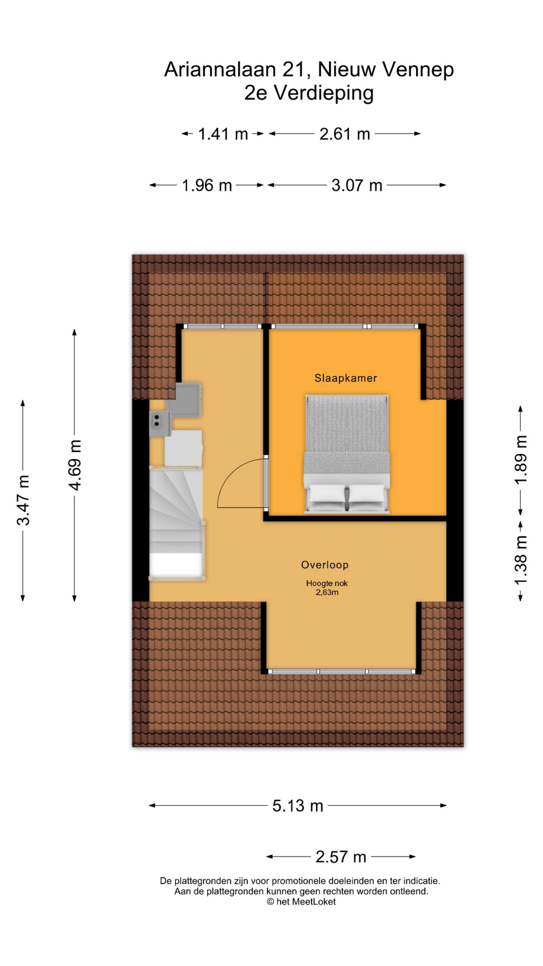 Ariannalaan 21 , 2152 DC Nieuw-vennep map
